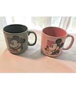 2 Disney Coffee Mugs Mickey &amp; Minnie Mugs - $29.99