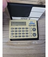 Vintage ATARI Calculator Memo Bank DB2300 Rare Case &amp; Manual Half Works ... - £79.08 GBP
