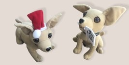 Yo Quiero Taco Bell Plush Dogs “Free Tacos” &amp; Santa Hat Set Of 2 (NON-WO... - £4.45 GBP