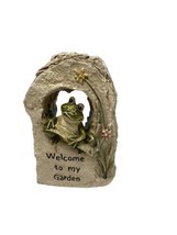 Ganz Sculpture Welcome to My Garden Green Frog in Rock Mini  - £8.22 GBP