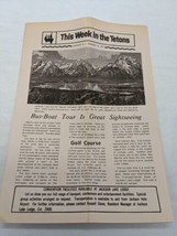 1971 Grand Teton National Park Travel Brochure - £27.85 GBP