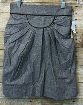 Women&#39;s HYPE Brand Skirt size XS Brand New w Tags Gray Zipper Detail - £17.69 GBP