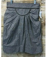 Women&#39;s HYPE Brand Skirt size XS Brand New w Tags Gray Zipper Detail - $30.75 CAD
