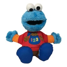 Cookie Monster Talking 123 Plush Toy A7285 2013 Hasbro Sesame Street Stu... - $8.43