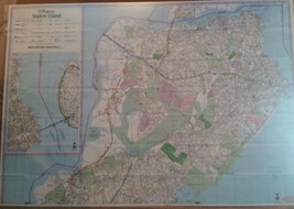 Staten Island NY Laminated Wall Map (H) - £37.28 GBP