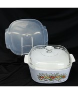 Corning Ware Spice Of Life 5 Liter with Glass Pyrex Lid and Plastic Stor... - $48.99