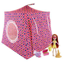 Pink Toy Tent, 2 Sleeping Bags, Flower Print for Dolls, Stuffed Animals - £19.57 GBP
