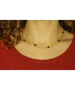 16" Tulsi Kanthi Mala Beaded Necklace W/ Gemstone- Handmade Krishna Jewelry Gift - $16.45 CAD