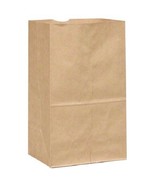 12# AJM Kraft Paper Grocery Bags EX-HEAVY 7&quot; wide 4.5&quot; deep 13 3/4&quot; tall... - £2.34 GBP