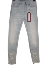 VIGOSS Women&#39;s Marley Mid -Rise Super Skinny Light Wash Denim Jeans Size 24 NEW - £17.98 GBP