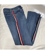 Canyon River Blues Women&#39;s Jeans Sz 11 With Belt Zipper Leg Opening Belt... - $21.97 CAD