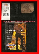 Mens Pants Dickies Denim Jeans ~BLACK~ Size 33 X 34 NWT - £17.37 GBP