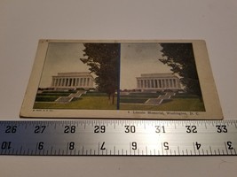 Home Treasure Lincoln Memorial Washington D C Stereoview Card 1925 A C Co. #6 - £18.68 GBP