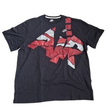  Nike QT S+ Tribal Air Graphic T-Shirt 609973 010 Men Sportswear Rare Si... - $40.00