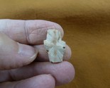 CR594-9) 3/4&quot; Fairy Stone CHRISTIAN CROSS Staurolite Lucky Crystal lucky... - £11.81 GBP