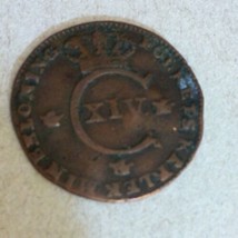 1824 Sweden Carl XIV 1/4 Skilling Weak Strike F+ KM - £32.16 GBP