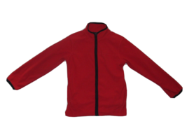 OshKosh B’Gosh Boy Girl Size 12 Fleece Full Zip Pullover Jacket ~ Red Bl... - $176.42 MXN