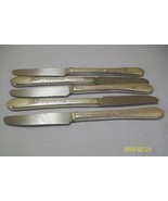 Silver Plate Qty 5 Knifes Floral SL&amp;GH Rogers Co.1938 - £7.92 GBP