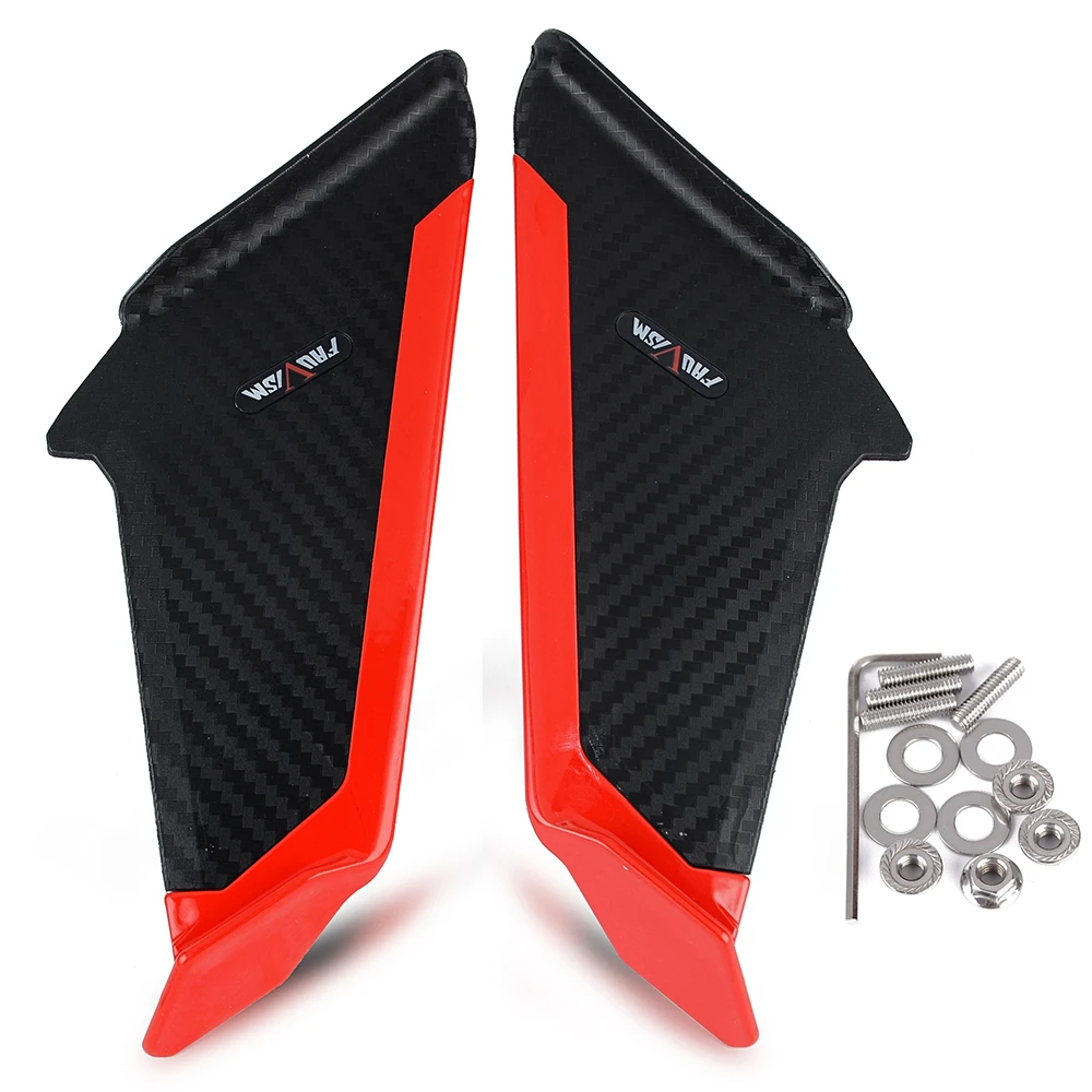 Motorcycle Winglet Aerodynamic Wing Kit Spoiler  Aprilia RSV4  S1000RR 4  YZF R1 - $303.09