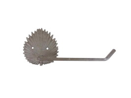 [Pack Of 2] Cast Iron Decorative Palm Frond Metal Bathroom Toilet Paper Holder 1 - £49.20 GBP