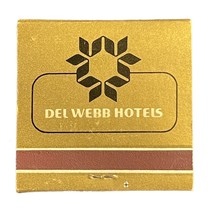 Del Webb Sahara Tahoe Stateline NV Matchbook Vintage 70s Matches Hotel Gold - £8.87 GBP