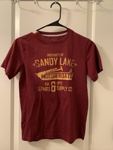 Mossimo Boys Short Sleeve T-Shirt SANDY LAKE MOTOR BOAT REPAIRS  Size Me... - £29.19 GBP
