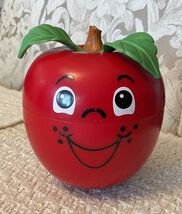 Fisher Price HAPPY APPLE Roly Poly Musical Chime Toy - 435, VINTAGE 1972 - $23.76