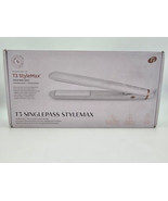 T3 SinglePass StyleMax Professional 1&quot; Flat Iron with Automated Heat, White - £86.04 GBP