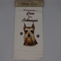 Kitchen Tea Towel - Dogs - Schnauzer - £12.69 GBP