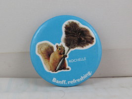 Canadian Tourist Pin - Banff Refreshing Rochelle the Squirrel - Celluloi... - £11.78 GBP