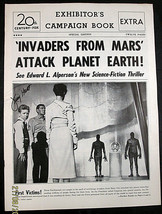 Invaders From Mars,William C. Menzies:Dir:J. Hunt,Sign 1953 Movie Pressbook - £388.35 GBP