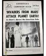 INVADERS FROM MARS,WILLIAM C. MENZIES:DIR:J. HUNT,SIGN 1953 MOVIE PRESSBOOK - £389.37 GBP