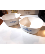 Corning Ware 1 3/4&quot; and 1  1/2&quot; qt. Blue Cornflower Casserole Dishes (2)... - £27.14 GBP