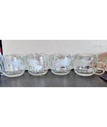Vintage 1970&#39;s Nestle Etched Coffee/Tea Mugs set of 4. Nostalgic 2 Sets ... - $46.62 CAD