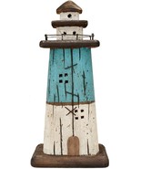 Wooden Lighthouse Decor, Decorative Nautical Lighthouse Rustic Ocean Sea... - £22.00 GBP