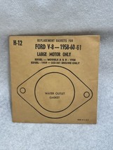 Water Outlet Gasket 1958-60-61 Ford V-8 Edsel Models A B Large Motor Onl... - $4.94
