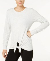 Womens Top Soft Knotted Long Sleeve White Heather Size XS IDEOLOGY $49 -... - £5.72 GBP