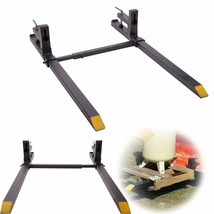Pallet Forks 1500 Lbs Clamp on Pallet Forks for Tractor Bucket Heavy Dut... - £108.84 GBP