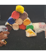 Lot Of 10 Bernat + 1 CM + Loose Craftsman  Latch Hook Rug Yarn Assorted ... - $15.99