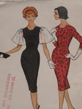 McCall&#39;s Pattern 5106 Misses&#39; Sheath Dress Sleeve Variations Size 12 Vtg 1950&#39;s - £13.54 GBP