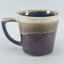 Mc Coy Usa Drip Glaze D-Handle Brown Coffee Mug Vtg Mcm - £8.42 GBP