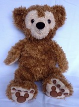 WALT DISNEY WORLD STUFFED PLUSH DUFFY TEDDY BEAR HIDDEN MICKEY GOLDEN BROWN - $48.95