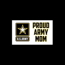 Proud Army Mom Decal - Vertical Design - 3&quot; wide x 5&quot; tall - $4.25