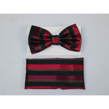 Men's Fancy Bow Tie/Hankie Set By J.Valintin Soft Microfiber Silky JVBT-25 image 2