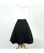 Vintage Inspired Circle Skirt, Black Full Circle Skirt With Pockets - £31.75 GBP