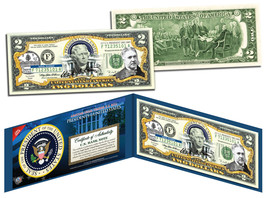 CHESTER A ARTHUR * 21st U.S. President * Colorized $2 Bill Genuine Legal Tender - £11.14 GBP