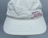 Titleist Golf Womens Military Cadet Cap Hat White With Pink Logo Embelli... - $11.64