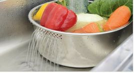 Characin Stainless Steel Dishpan Basin Dish Washing Bowl Portable Tub (D Shape) image 2