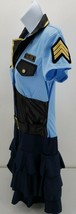 Halloween Womens Dress Police Officer Cop Sexy Cosplay Costume Blue Size Small 6 - £11.33 GBP