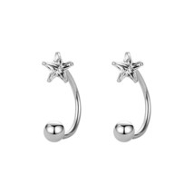 Fashion Korea Star Stud Earrings For Women Girls Elegant Ear Buckle Asymmetric E - £10.66 GBP